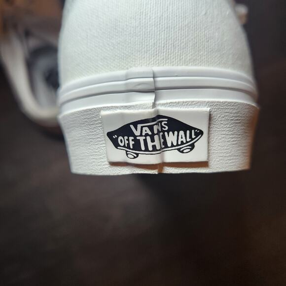 Vans Doheny Women’s US Size 8 Triple White Lace Up Skateboard Sneakers NWOT Shoe - Picture 8 of 9